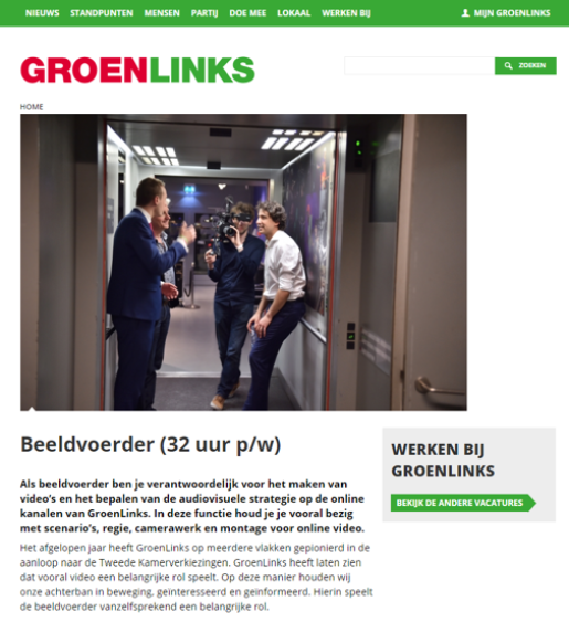Beelvoerder groen links